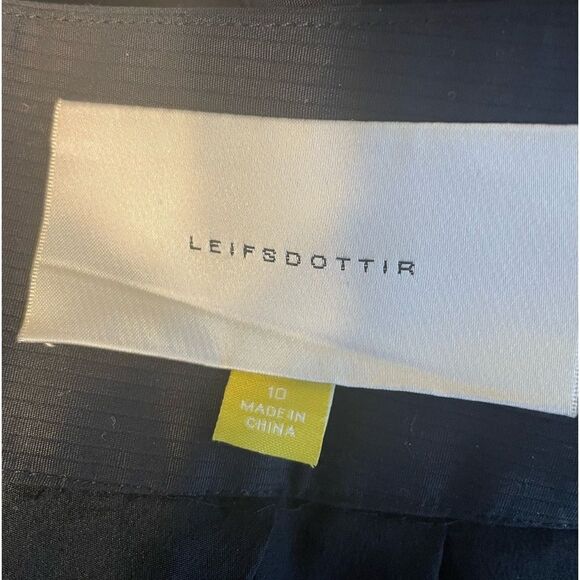 Anthropologie Leifsdottir Black Mini Skirt 10 - Picture 8 of 8
